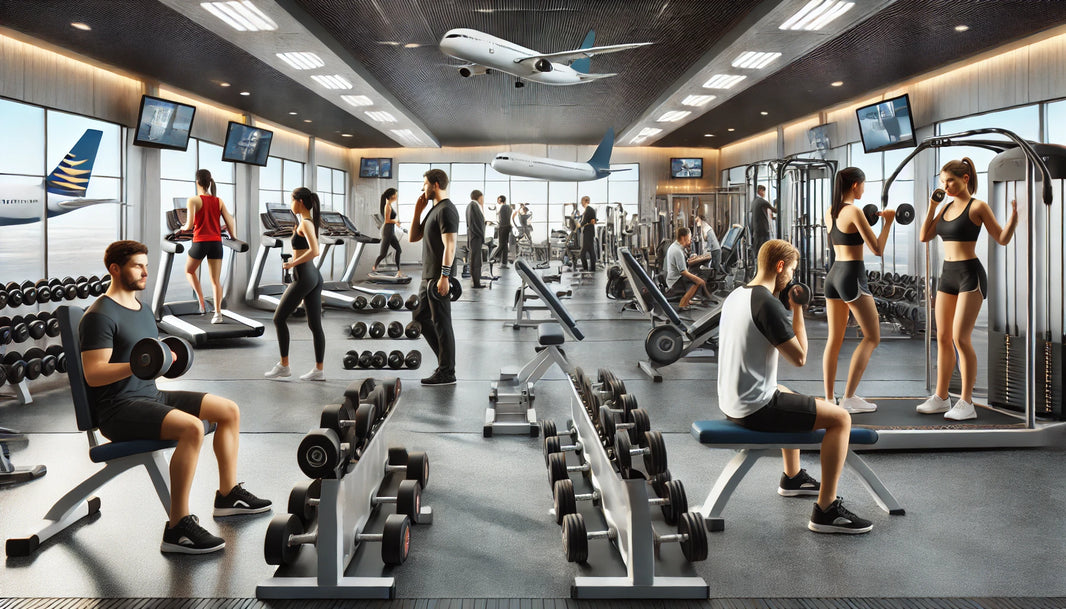 Modern gym at Fitness Quest Puyallup with various workout stations including dumbbells, cardio machines, and a dedicated area for high-intensity interval training.