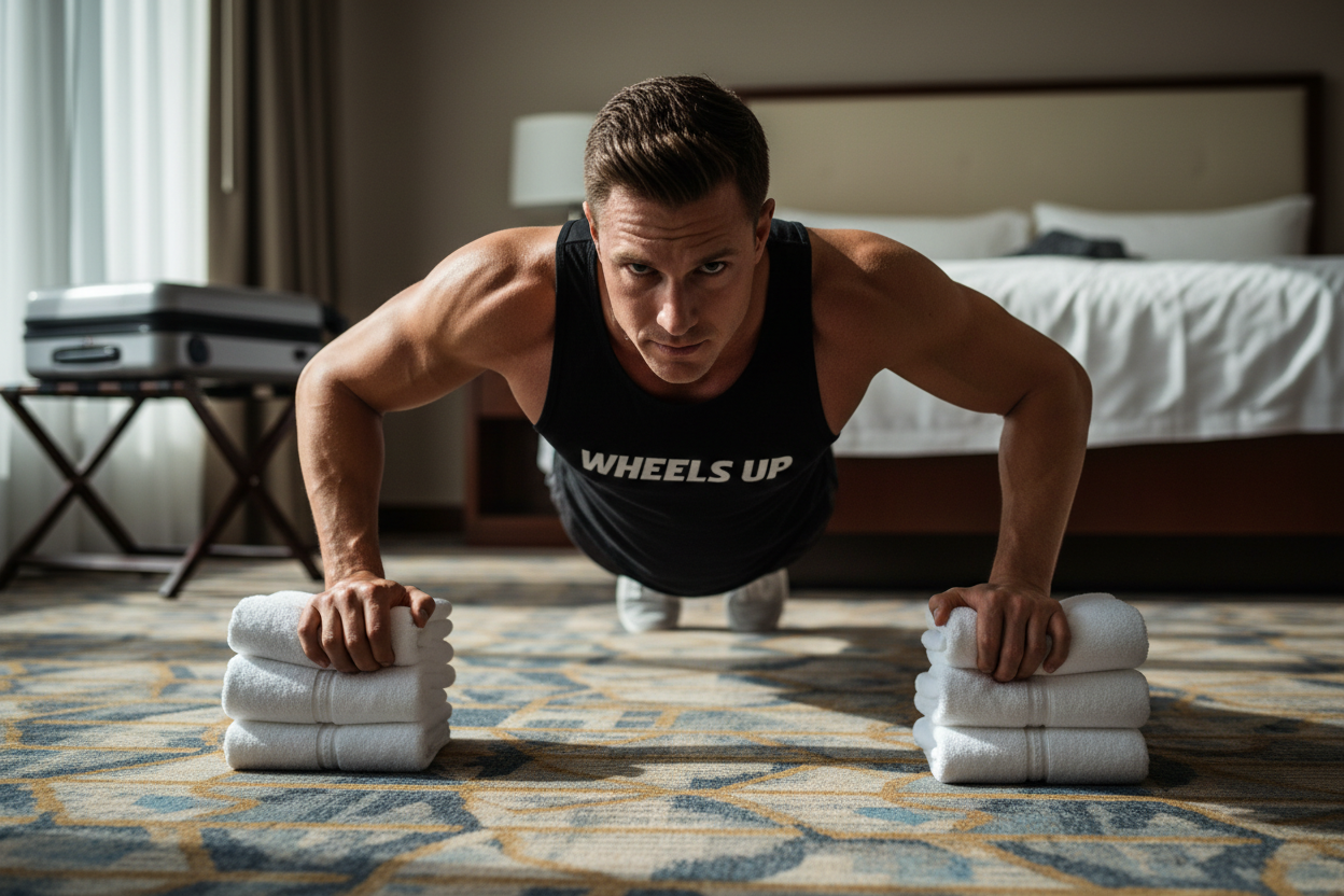 The "Zero Amenity" Survival Guide: A 20-Minute Hotel Room Bodyweight Workout