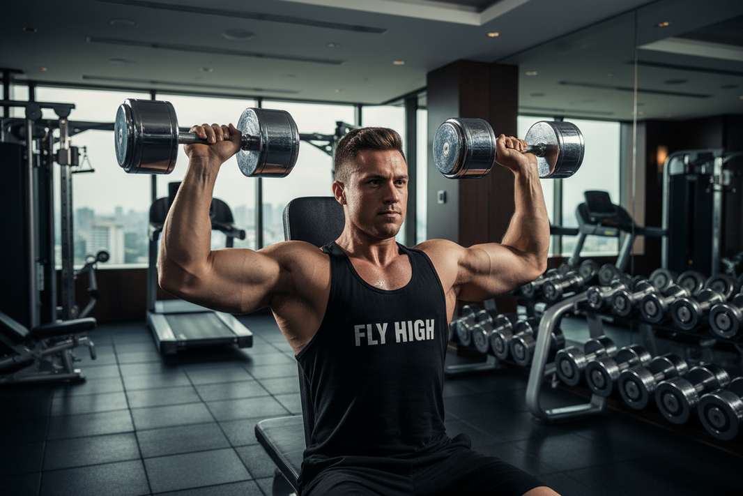 The V-Taper Blueprint: A 20-Minute Hotel Gym Dumbbell Shoulder Workout