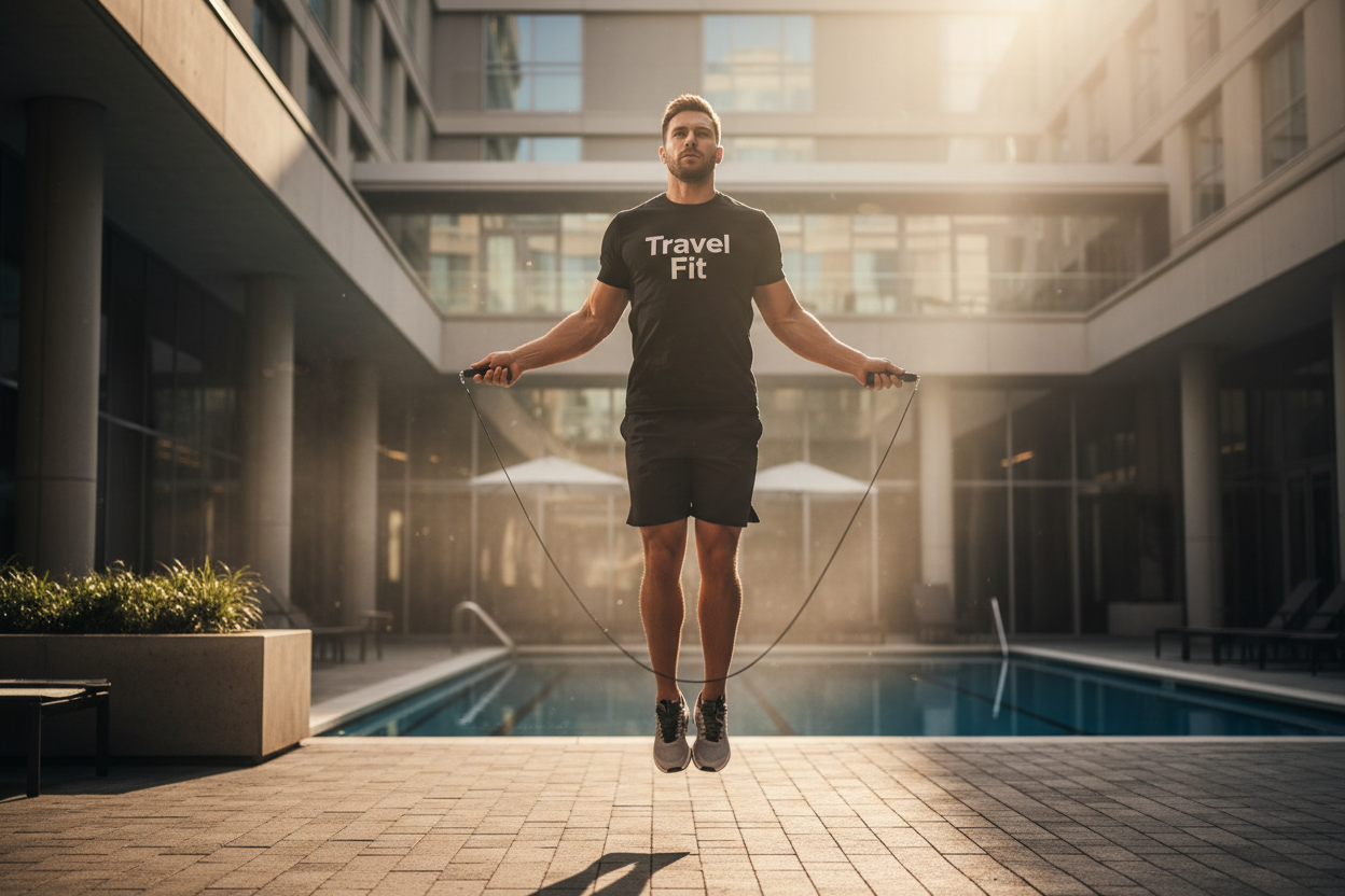 The Tarmac Skipper: A 15-Minute Travel Jump Rope Workout