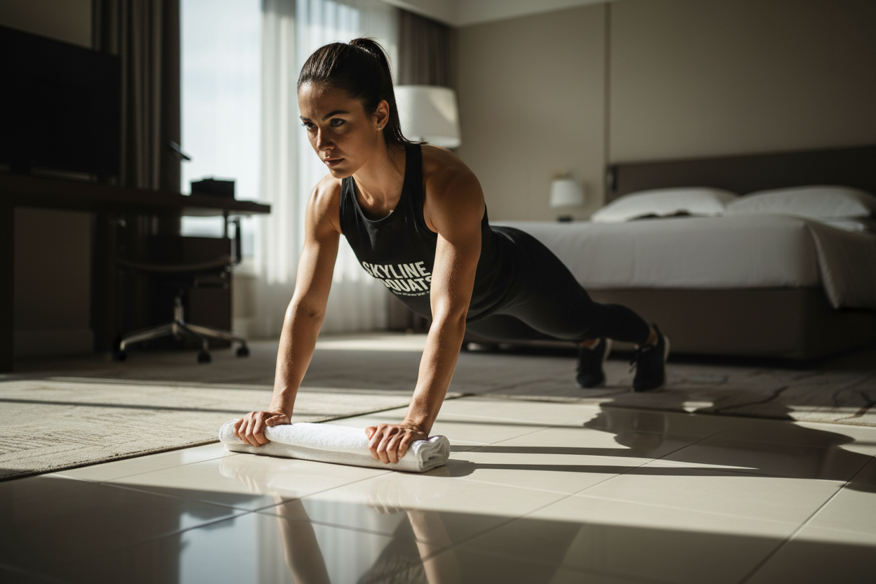 The Friction Forger: A 15-Minute Hotel Towel Workout for Core and Hamstrings