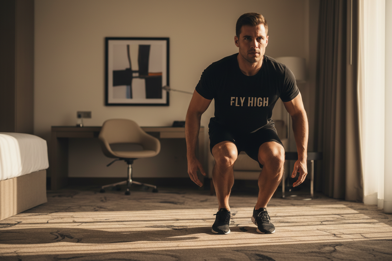 The Stealth Sweeper: A 15-Minute Quiet Hotel Room Workout