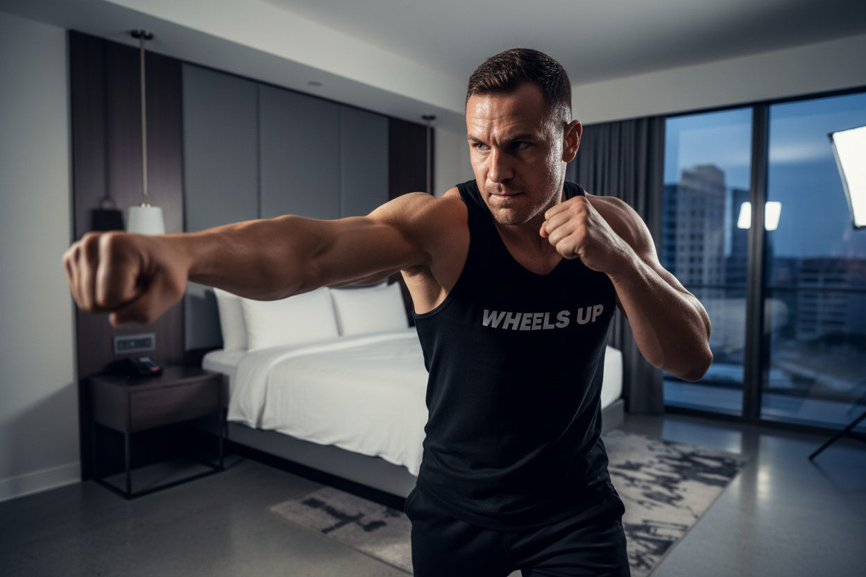 The Boardroom Brawler: A 15-Minute Hotel Room Boxing Workout