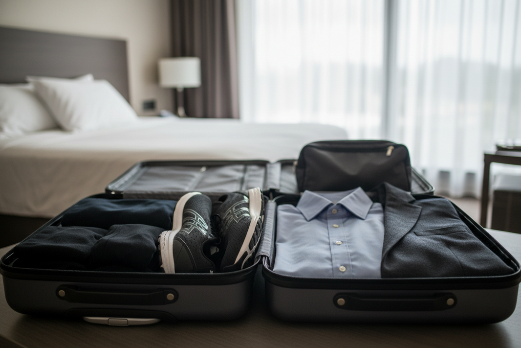 How to Pack Workout Clothes for Business Travel Without Checking a Bag