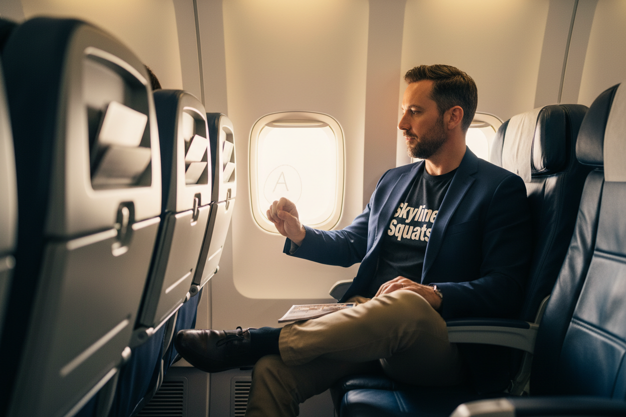 The Altitude Adjustment: 4 Essential In-Flight Exercises for Economy Class
