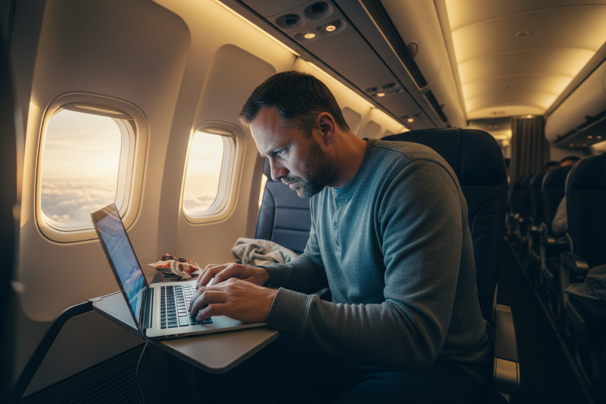 The "Tray Table Hunch": 3 Neck and Shoulder Stretches for the Business Traveler