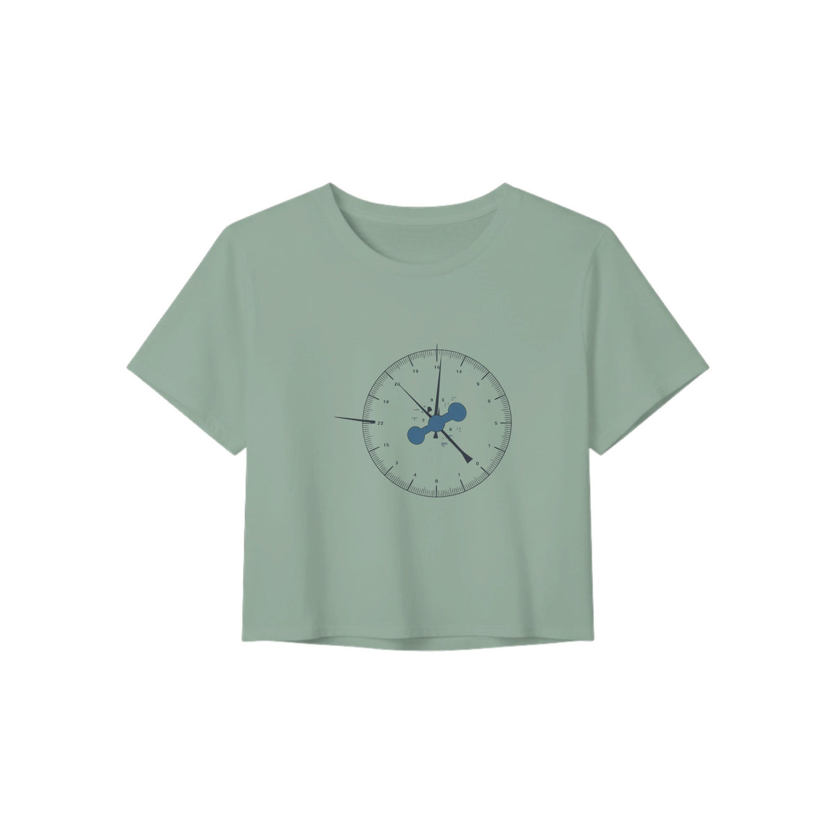 Clock In. Check In. Show Up. Crop Top | Dumbbells & Hotels - Clock In. Check In. Show Up. design, crop top product photo