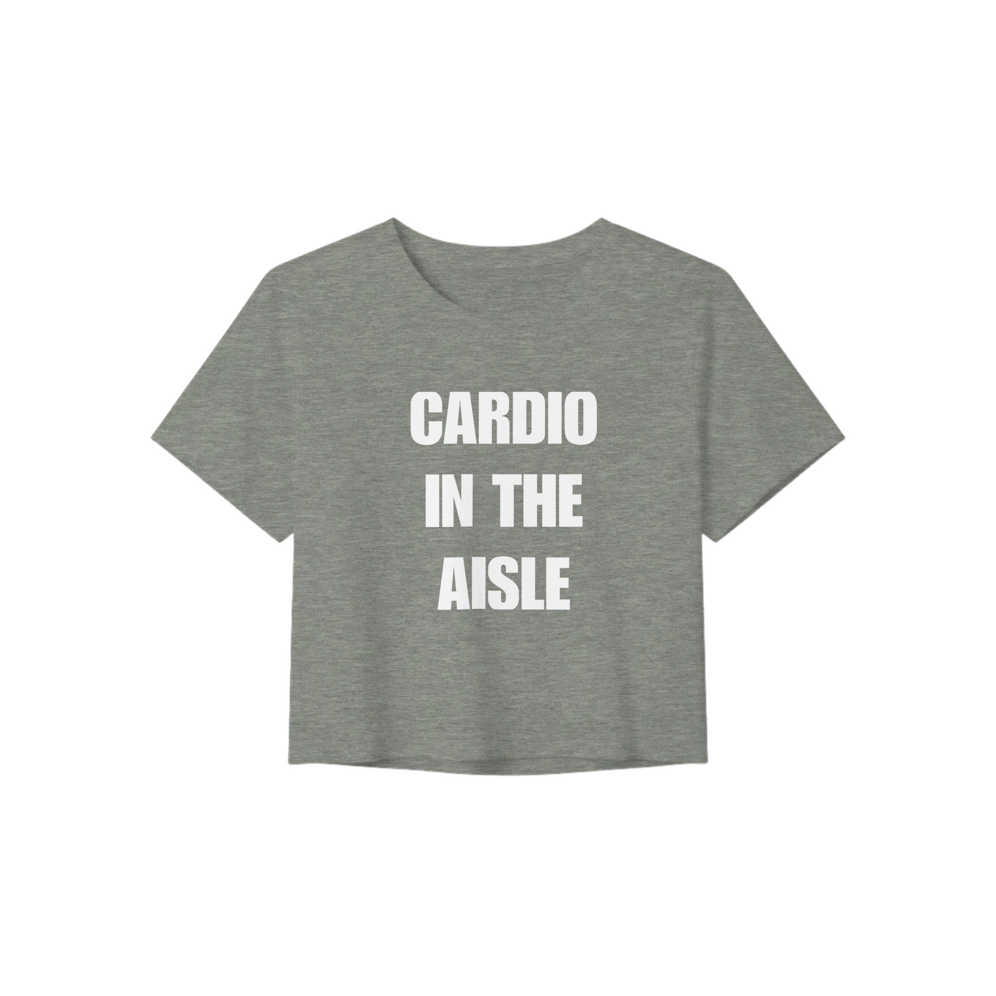 Cardio in the Aisle women's travel crop — layover-ready capsule-wardrobe apparel designed by pilots | Dumbbells & Hotels