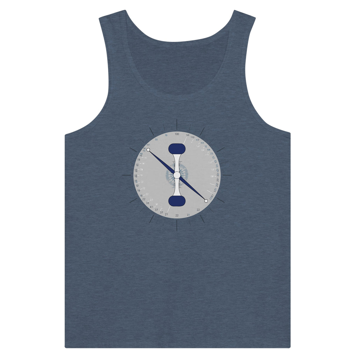 Heather Navy Taxi. Takeoff. Train. Tank by Dumbbells & Hotels