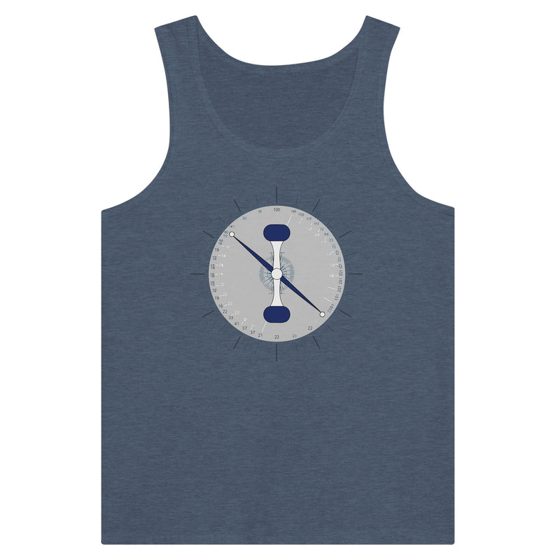Heather Navy Taxi. Takeoff. Train. Tank by Dumbbells & Hotels