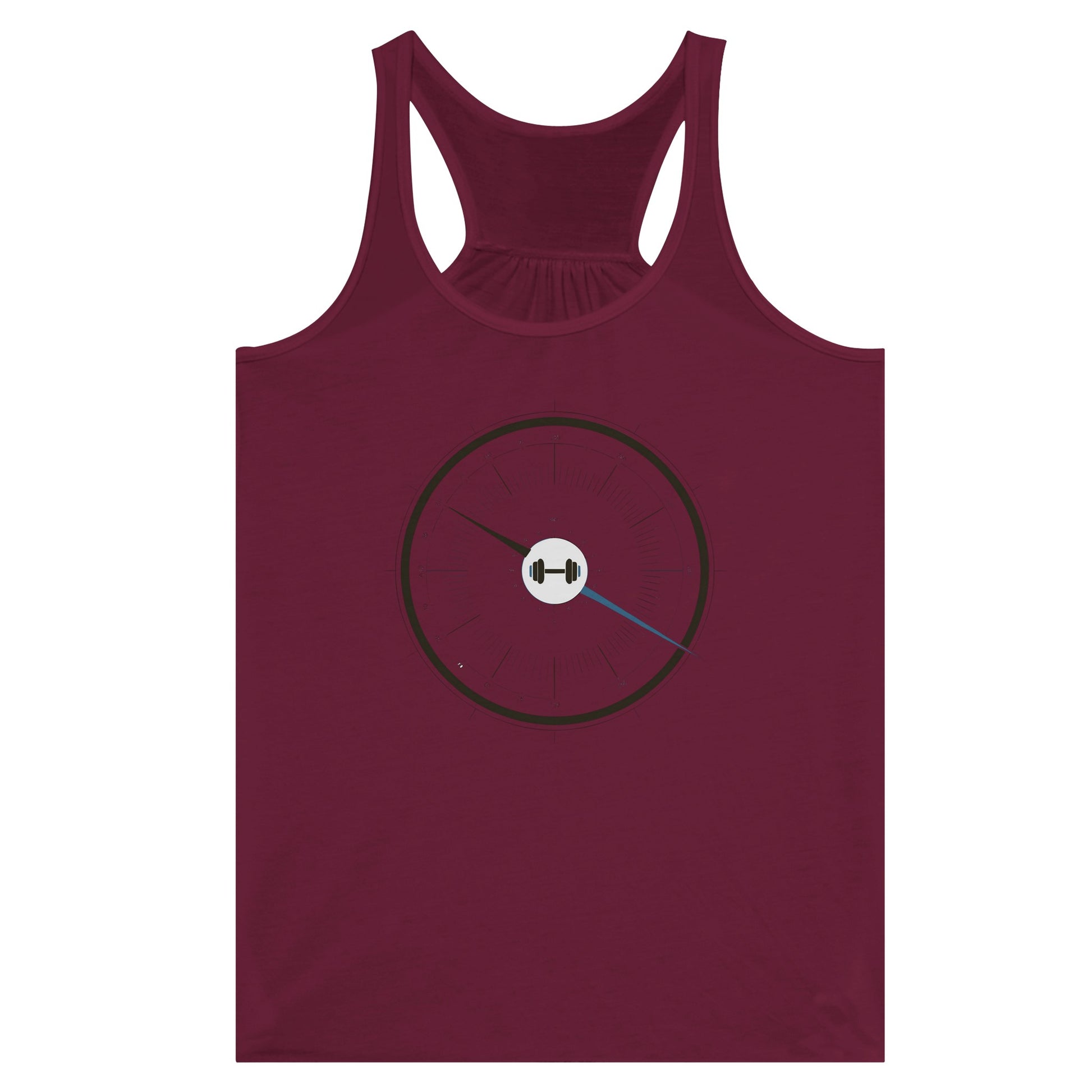 Bedside Manner Barbell Manner racerback colorway detail, wrinkle-resistant travel fabric