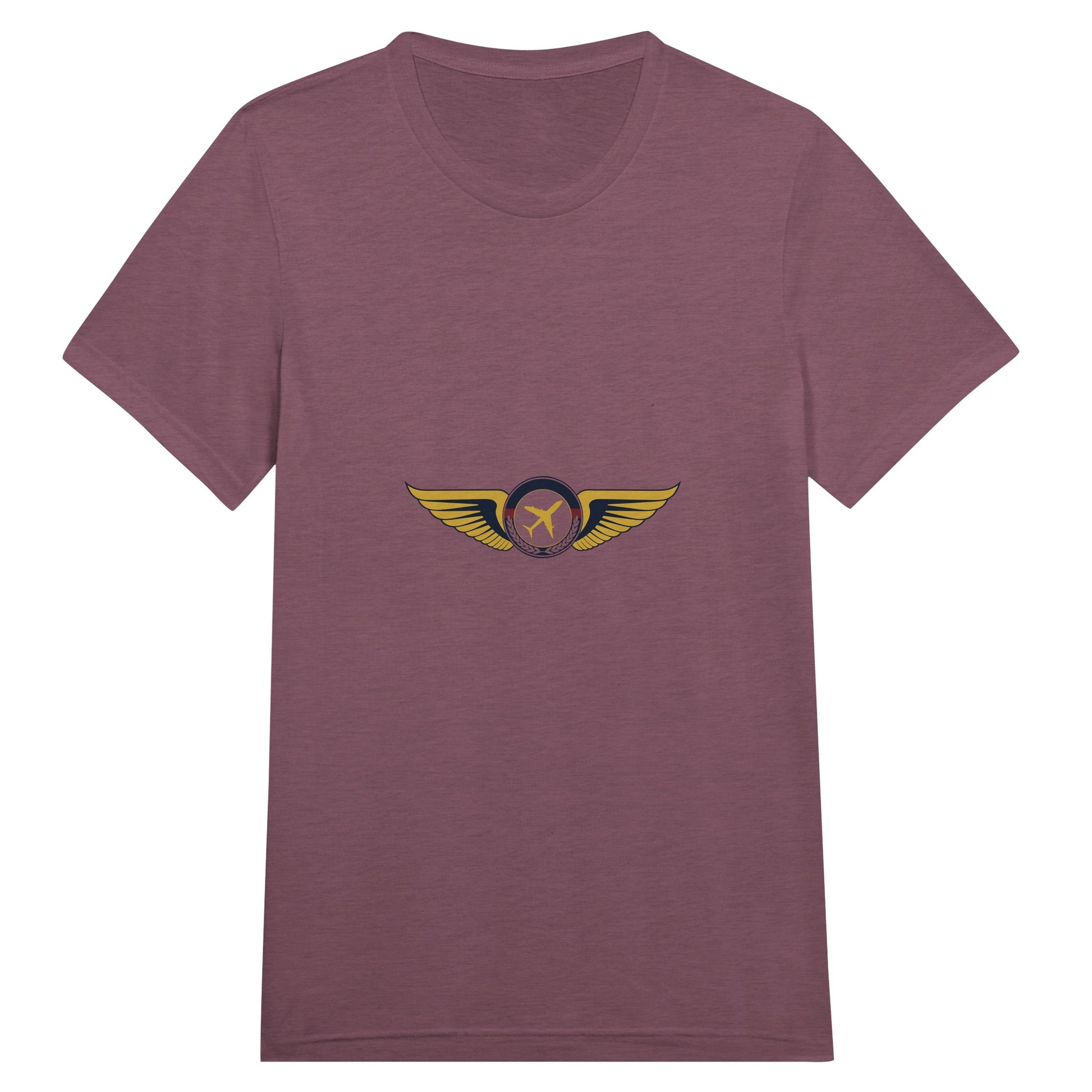 Aviator Wings flight-tested travel tee, detail view 6 — Dumbbells & Hotels
