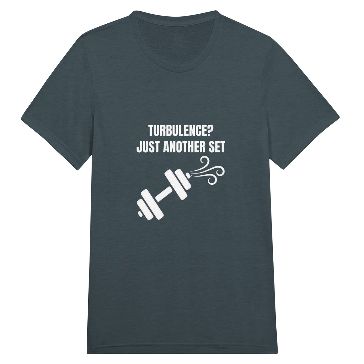 Turbulence Just Another Set travel gym t-shirt by Dumbbells & Hotels — view 11