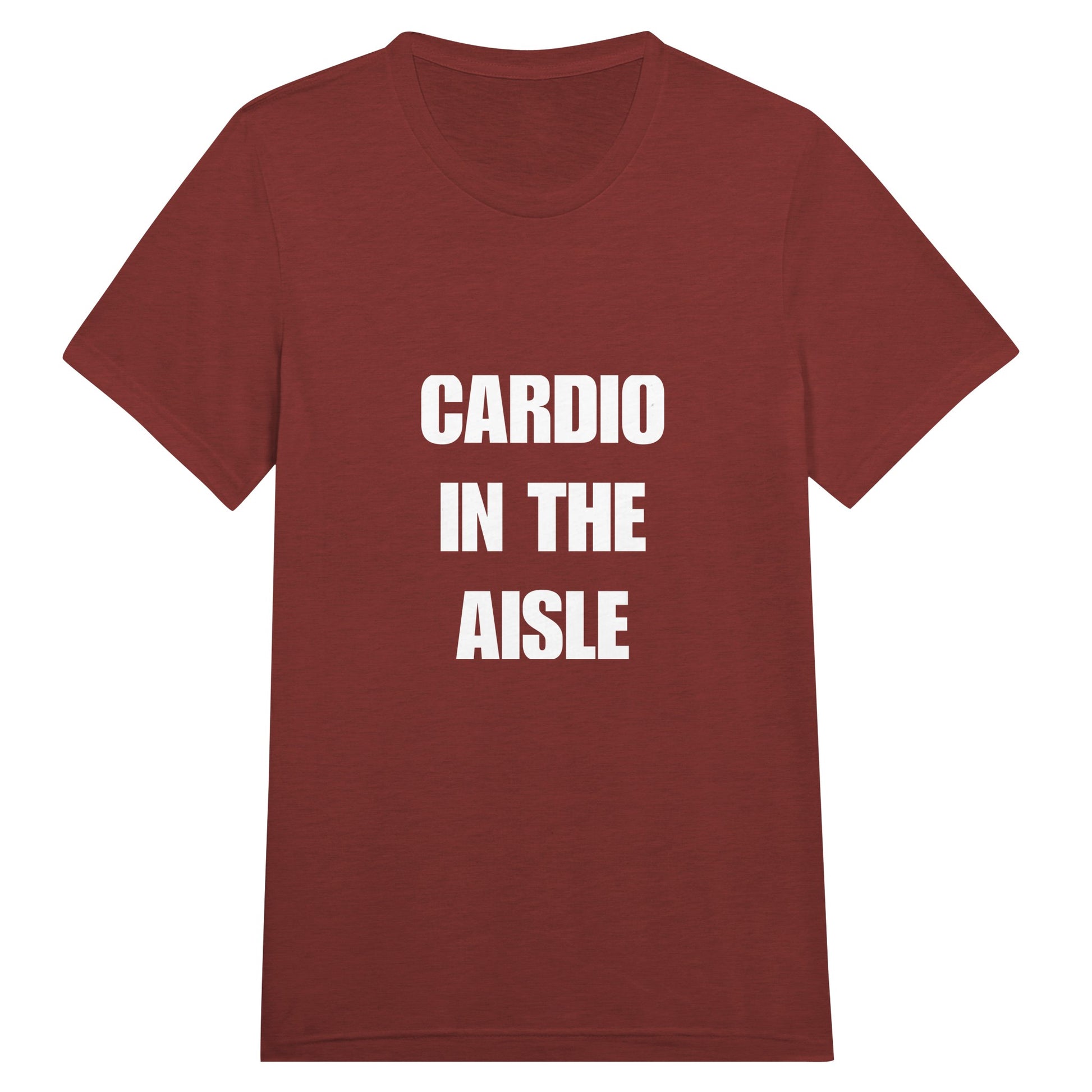 Cardio in the Aisle travel workout tee — layover-ready capsule-wardrobe apparel designed by pilots | Dumbbells & Hotels