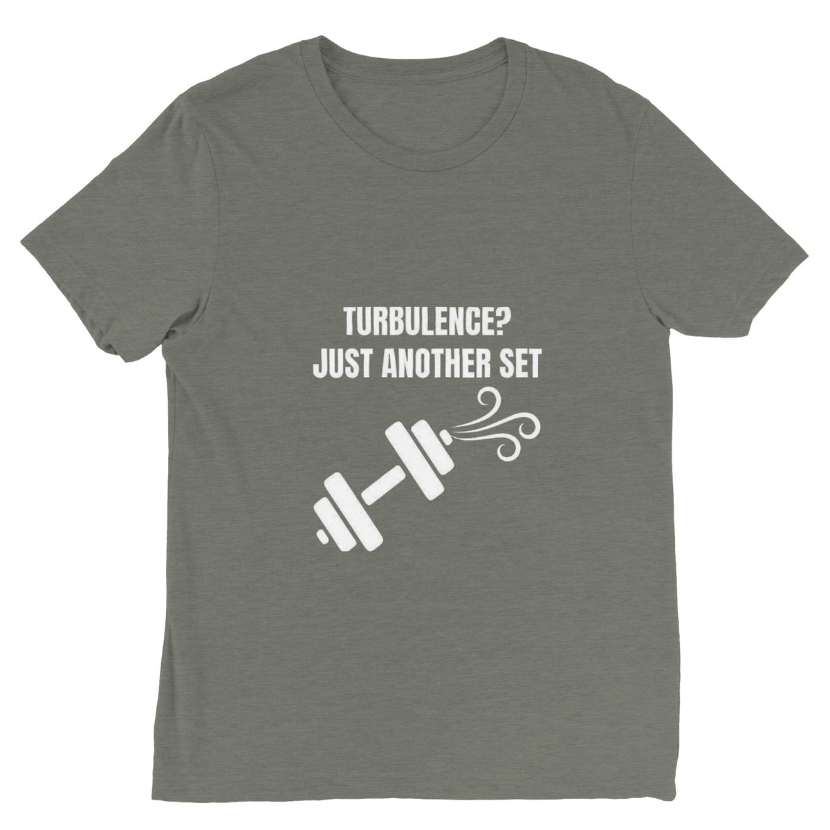 Turbulence Just Another Set travel gym t-shirt by Dumbbells & Hotels — view 16