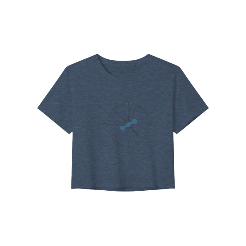 Clock In. Check In. Show Up. Crop Top | Dumbbells & Hotels - Clock In. Check In. Show Up. design, crop top product photo