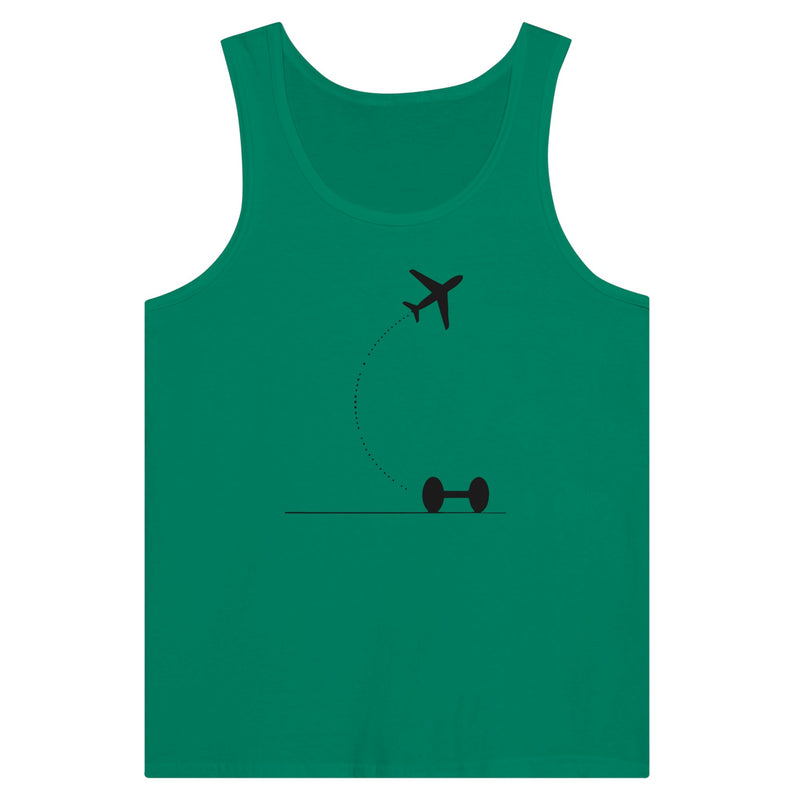 Kelly Hotel Key, Fitness Key travel tank, flight-path dumbbell design