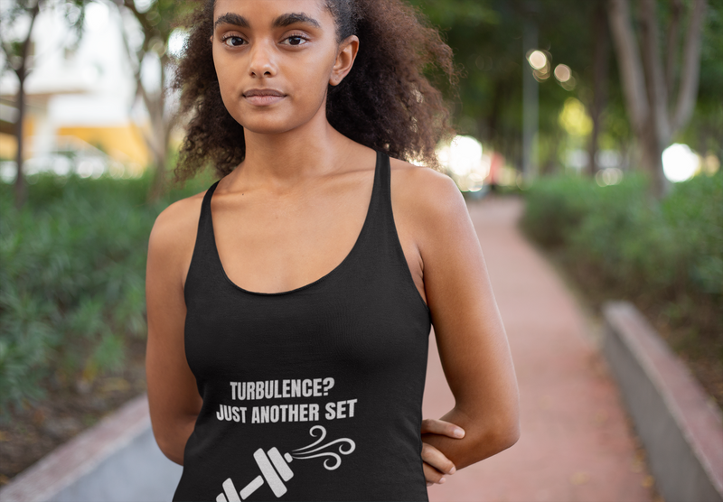 Layover-ready racerback tank designed for the hotel gym - pretty woman outdoor lifestyle