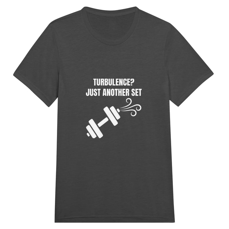 Turbulence Just Another Set travel gym t-shirt by Dumbbells & Hotels — view 10
