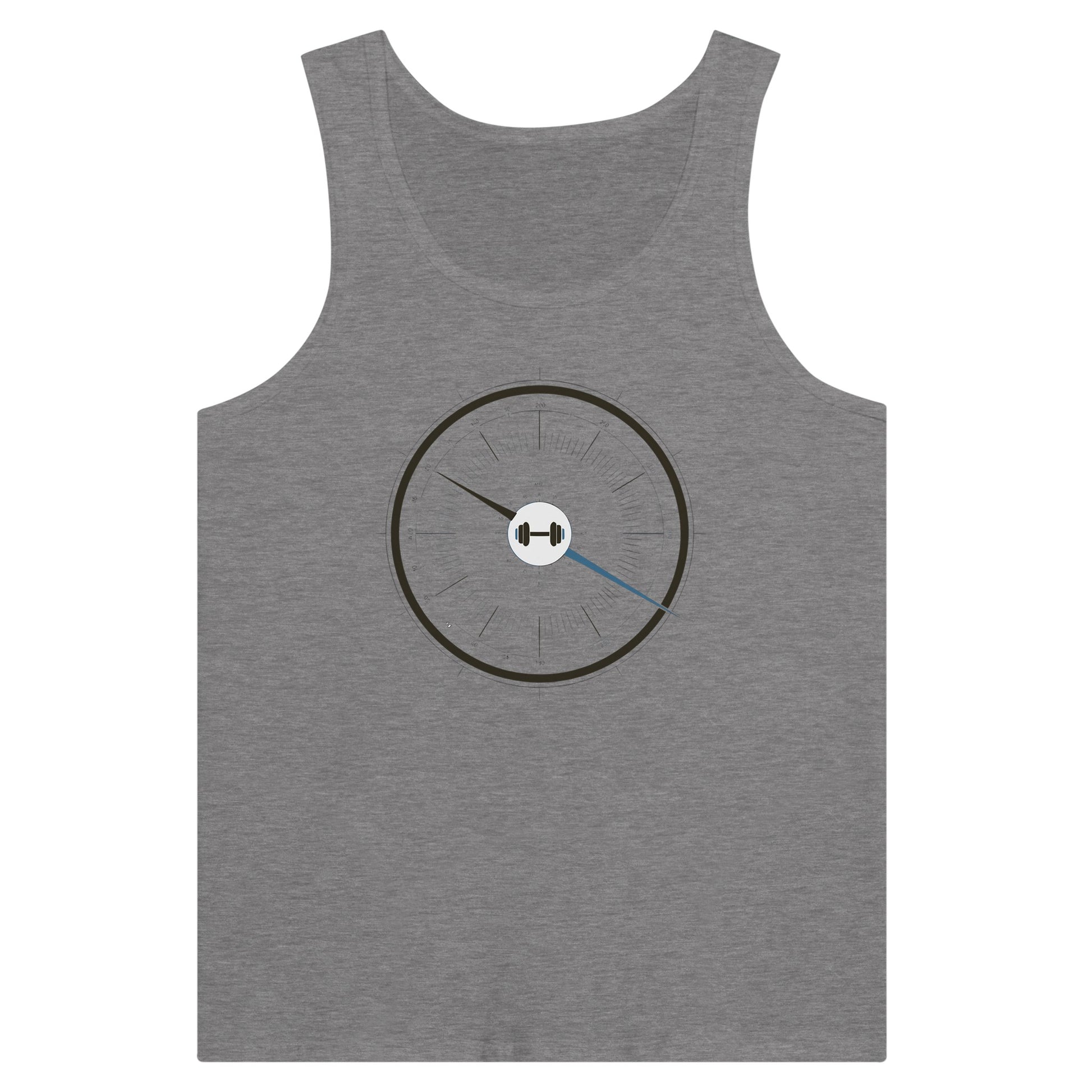 Bedside Manner Barbell Manner tank lifestyle shot, veteran-founded travel fitness brand