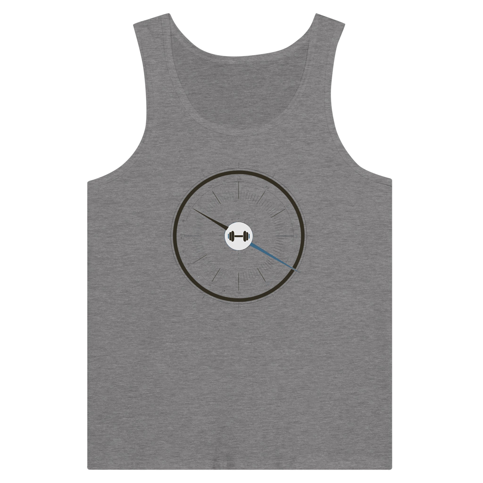 Bedside Manner Barbell Manner tank lifestyle shot, veteran-founded travel fitness brand