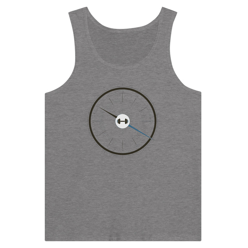 Bedside Manner Barbell Manner tank lifestyle shot, veteran-founded travel fitness brand