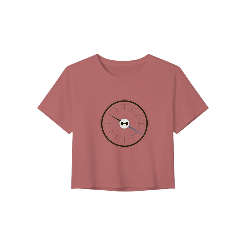 Bedside Manner Barbell Manner crop top colorway detail, wrinkle-resistant travel fabric