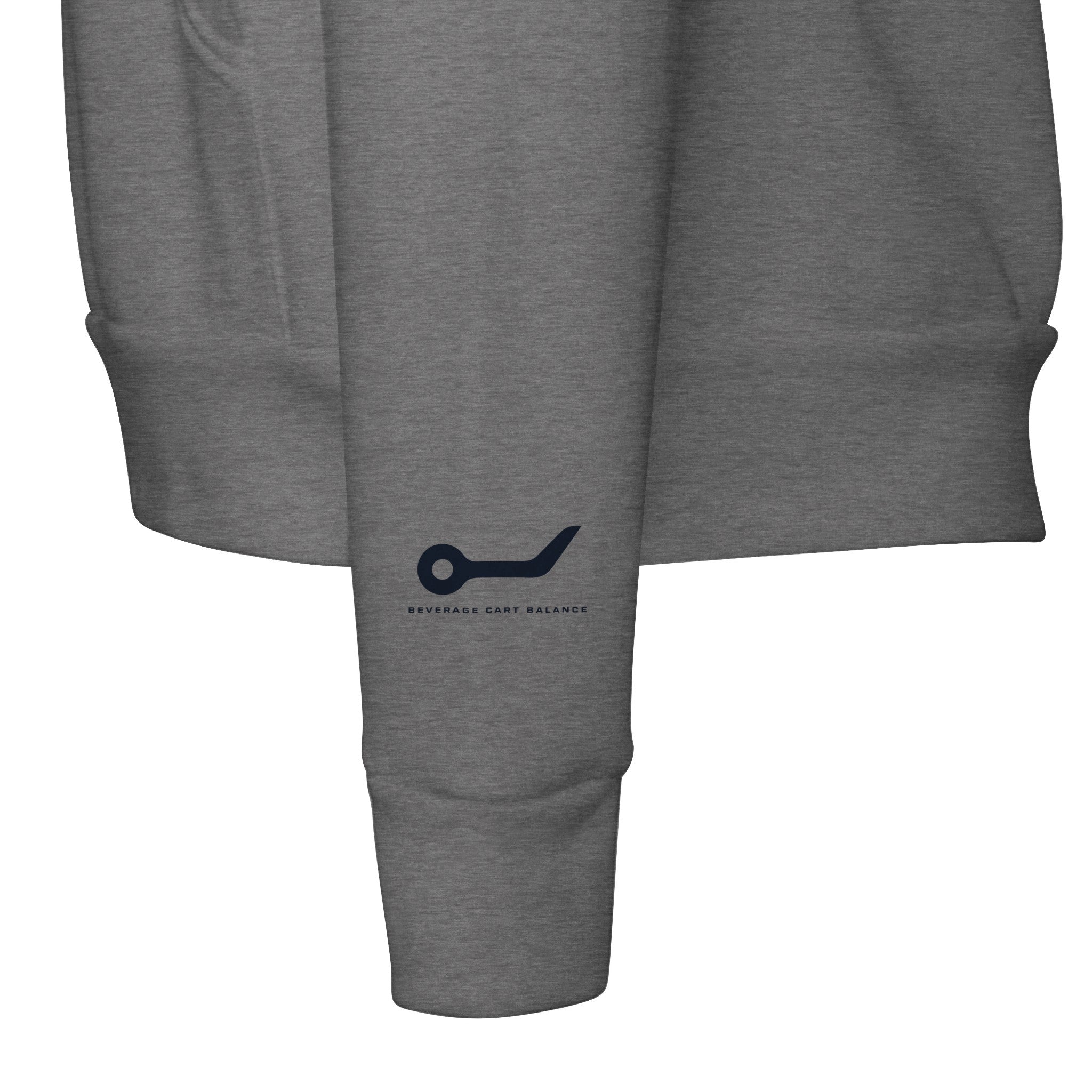 Beverage Cart Balance travel gym pullover hoodie by Dumbbells & Hotels