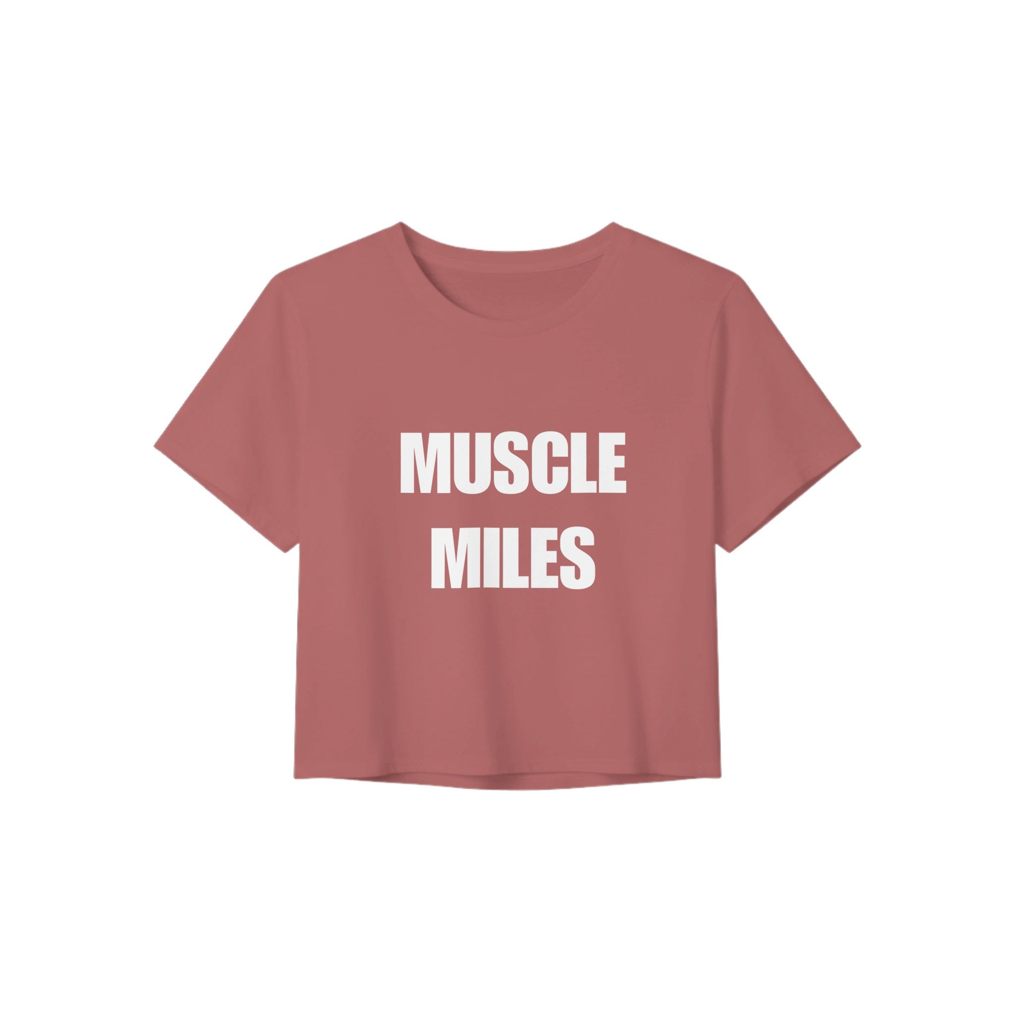 Muscle Miles women's crop top in Mauve