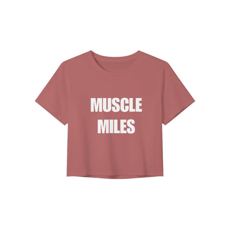 Muscle Miles women's crop top in Mauve
