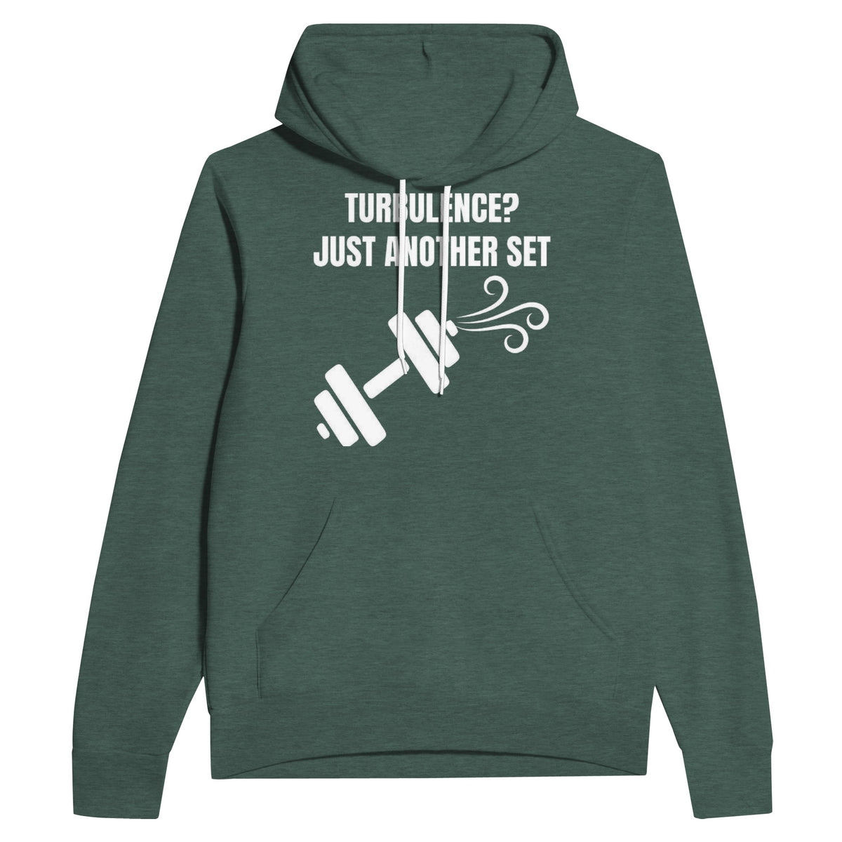 Turbulence Just Another Set travel workout hoodie by Dumbbells & Hotels — view 6