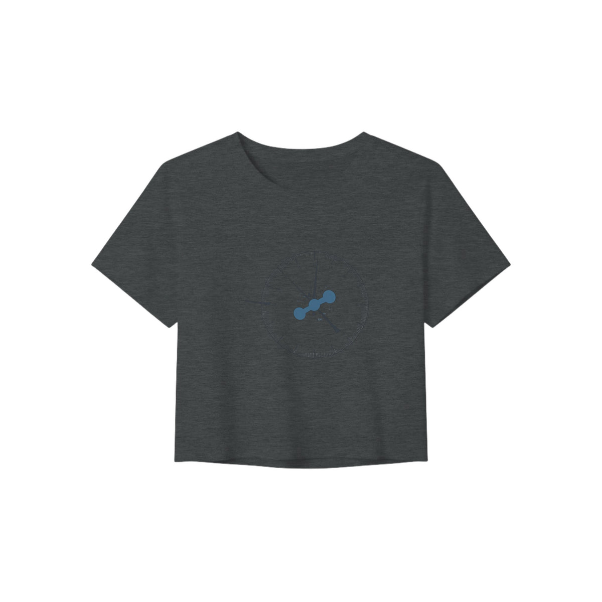 Clock In. Check In. Show Up. Crop Top | Dumbbells & Hotels - Clock In. Check In. Show Up. design, crop top product photo