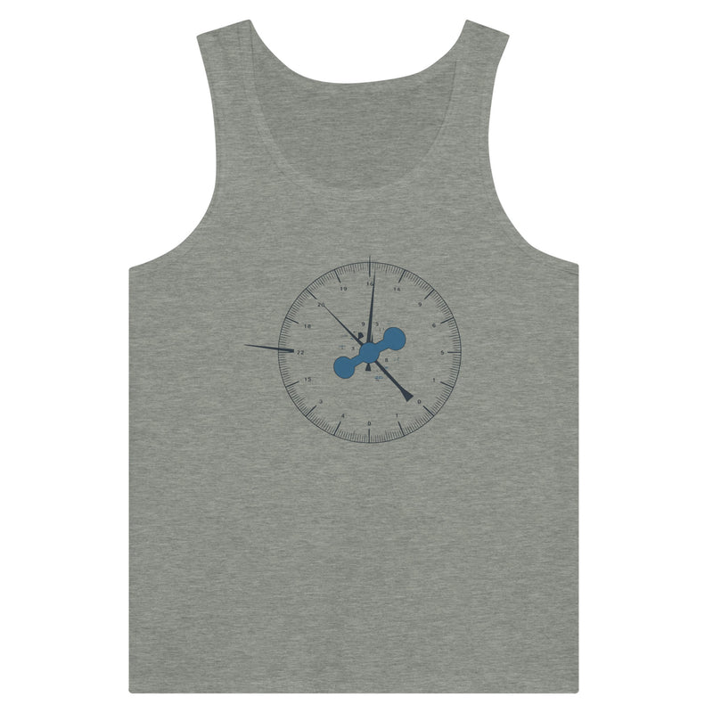 Clock In. Check In. Show Up. Tank | Dumbbells & Hotels - Clock In. Check In. Show Up. design, tank product photo
