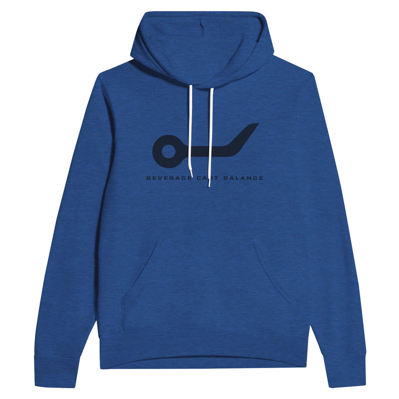 Beverage Cart Balance travel gym pullover hoodie by Dumbbells & Hotels