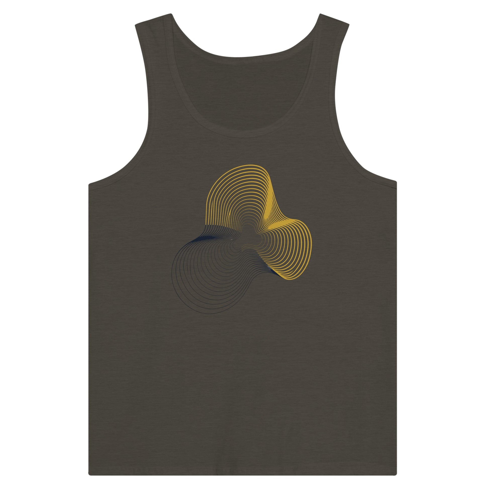 Carry-On Only. Excuses Left Behind. unisex workout tank — lifestyle photo in a hotel gym