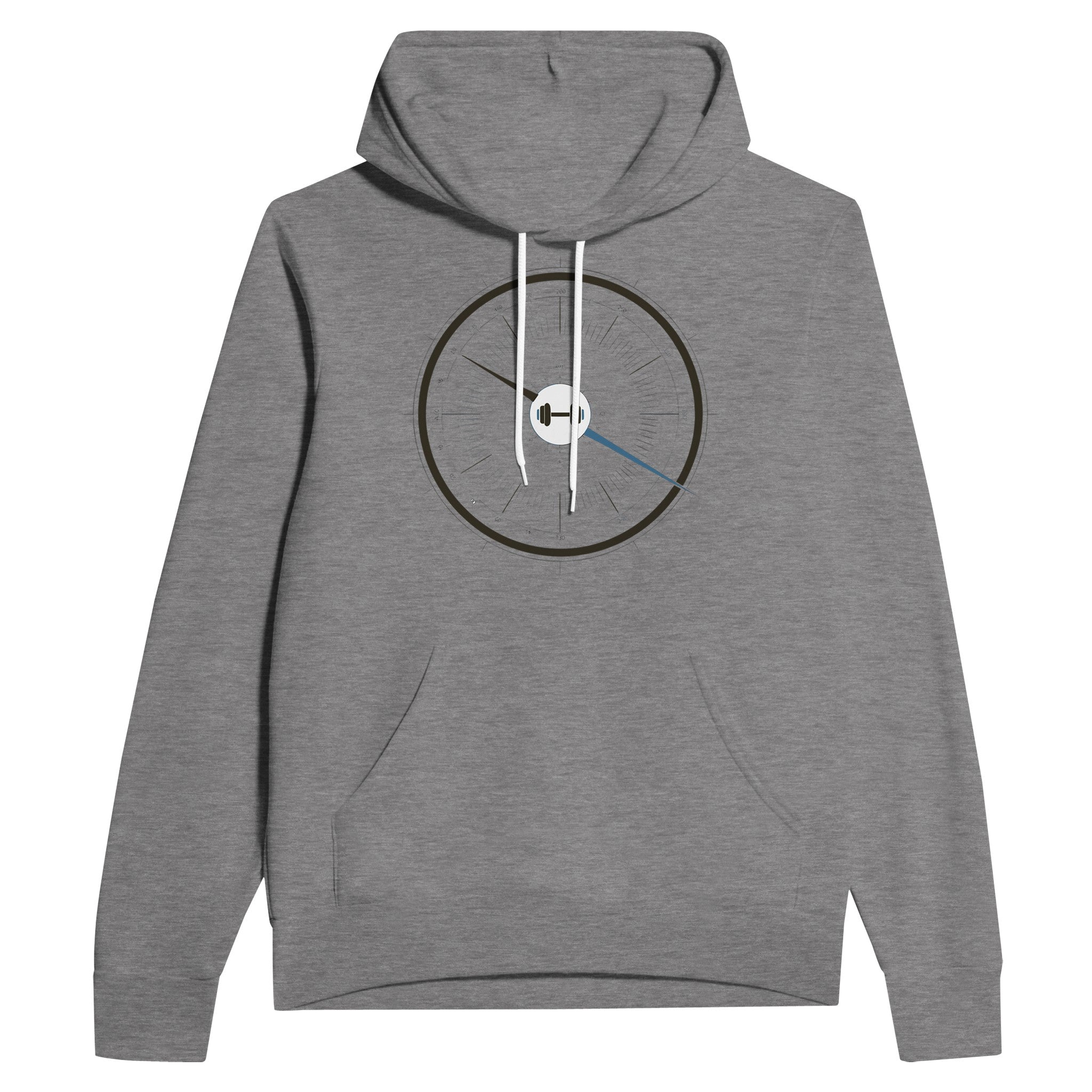 Bedside Manner Barbell Manner hoodie front view, Dumbbells and Hotels layover-ready layer