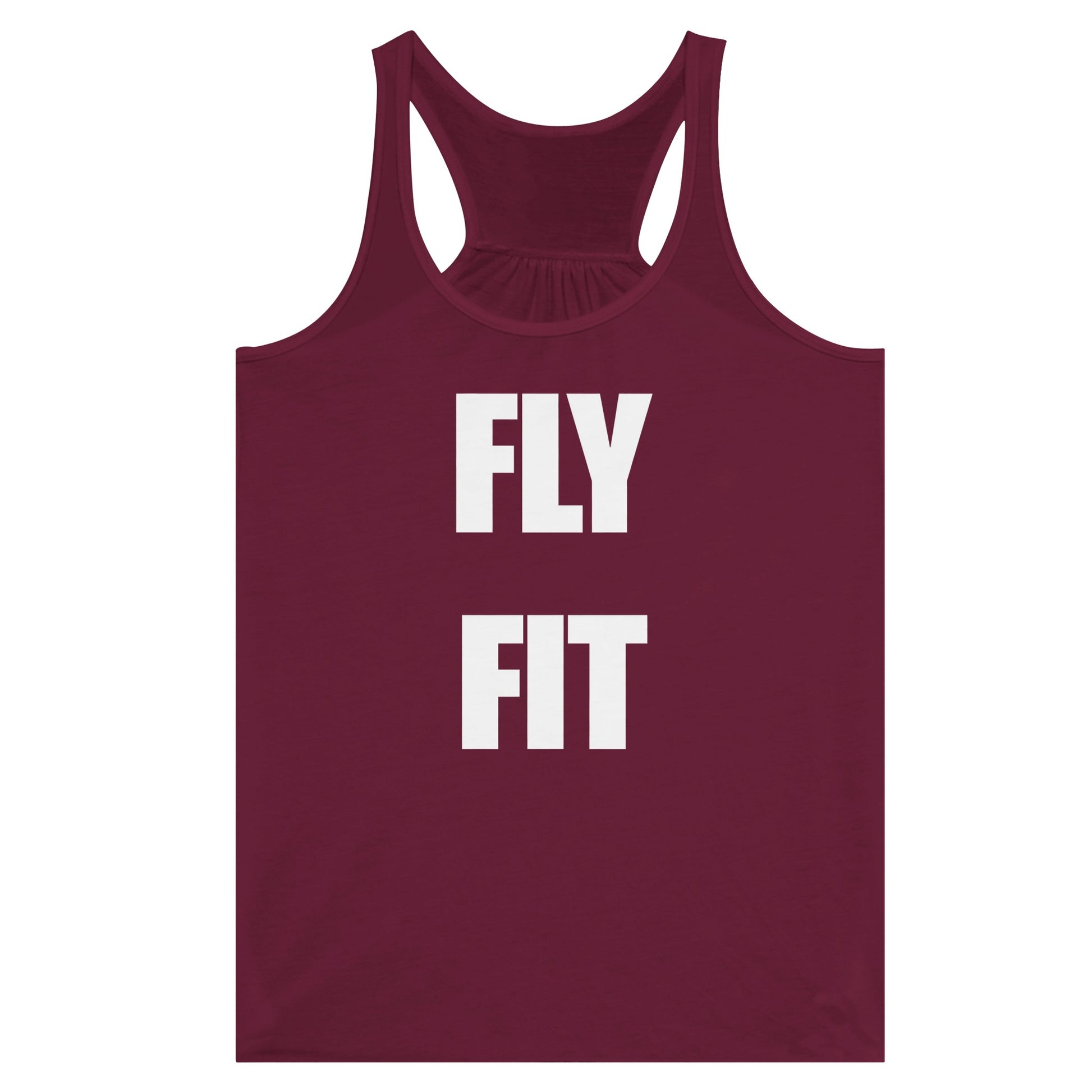 Fly Fit flowy racerback tank, Dumbbells & Hotels road warrior apparel