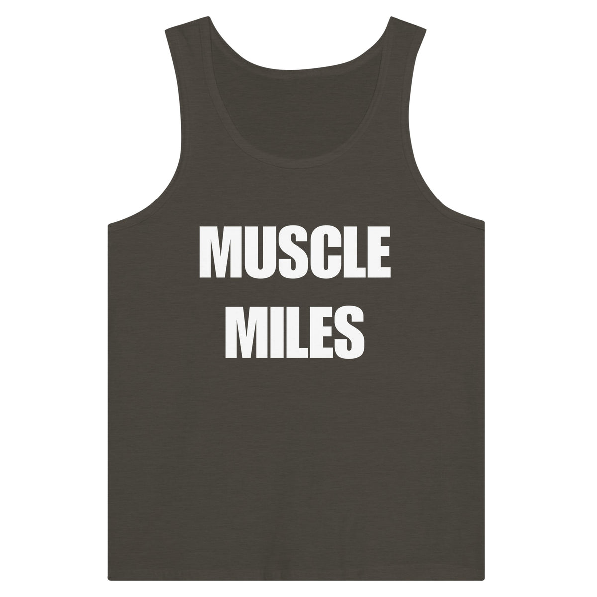 Muscle Miles tank top fabric detail