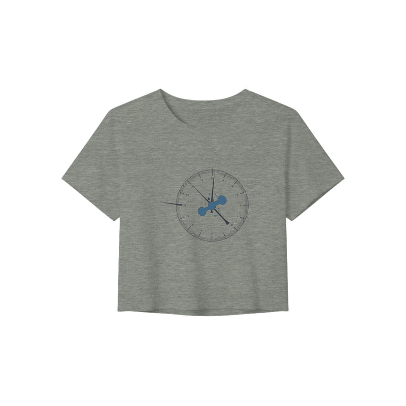 Clock In. Check In. Show Up. Crop Top | Dumbbells & Hotels - Clock In. Check In. Show Up. design, crop top product photo