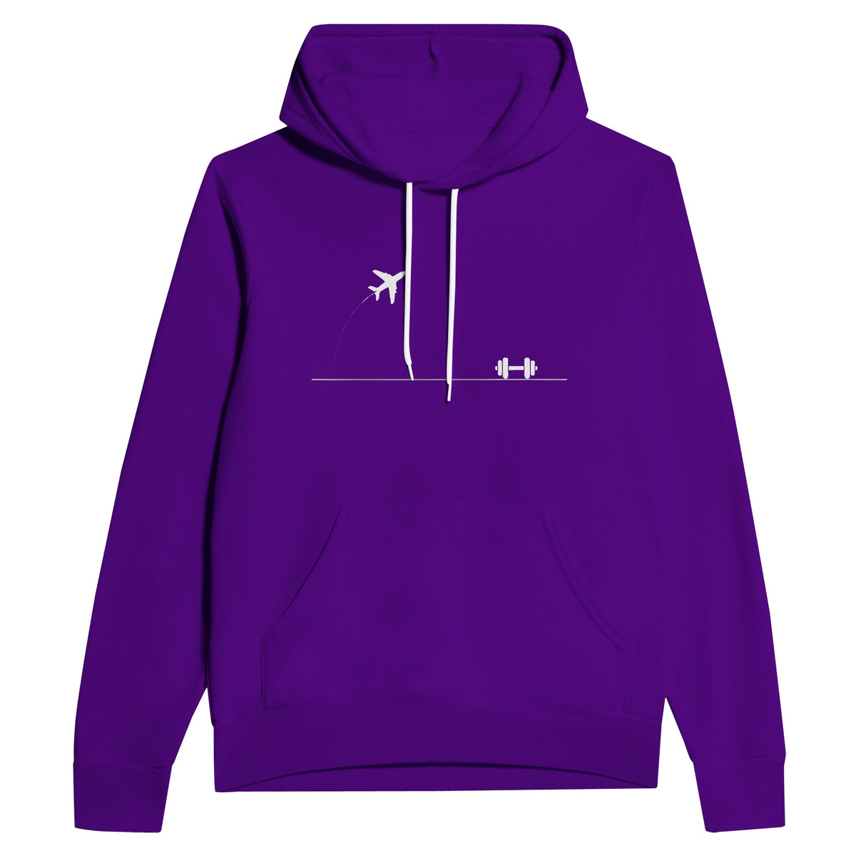 Rucked Miles, Ready Muscles Hoodie | Dumbbells & Hotels - Rucked Miles, Ready Muscles. design, hoodie product photo