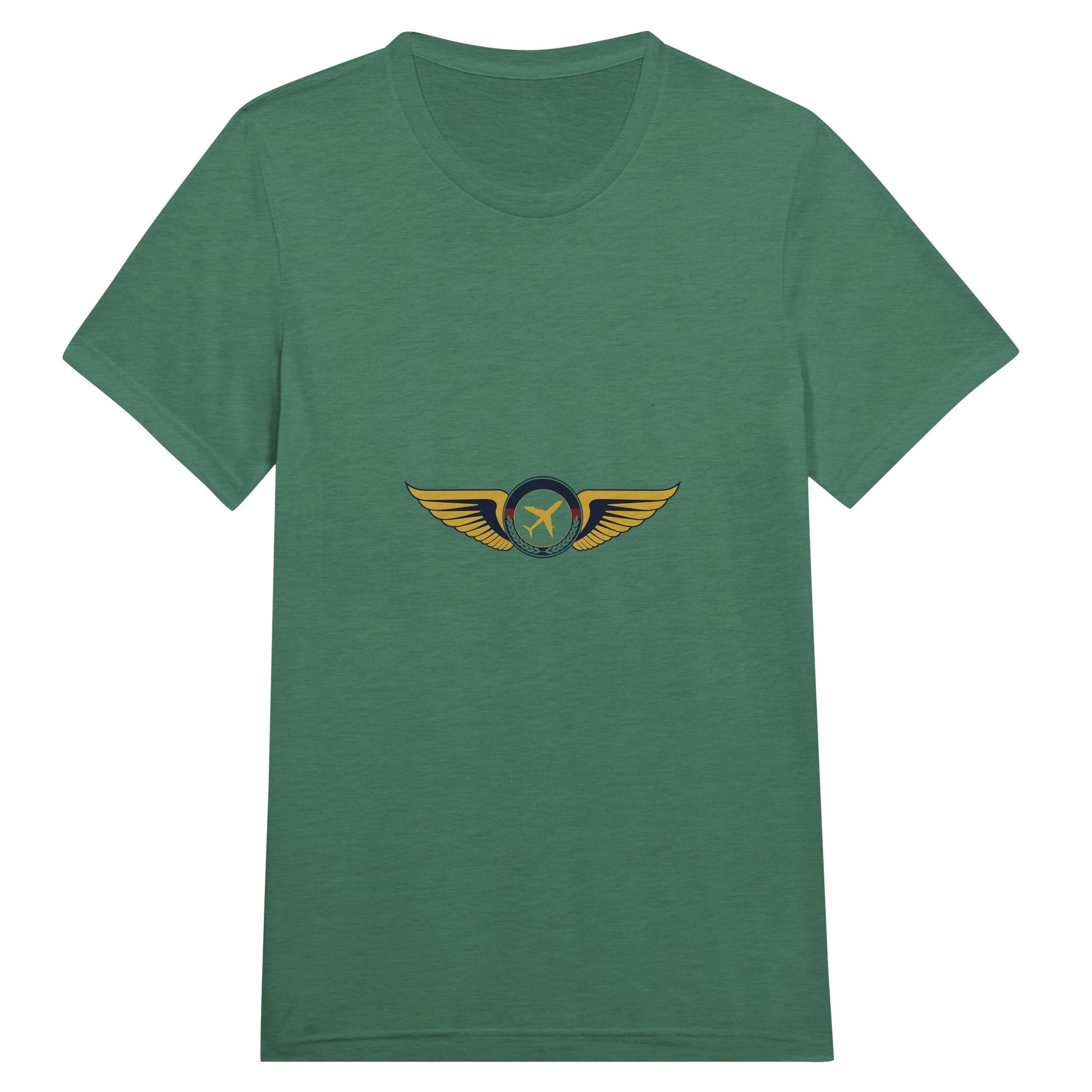 Aviator Wings flight-tested travel tee, flat lay 8 — Dumbbells & Hotels