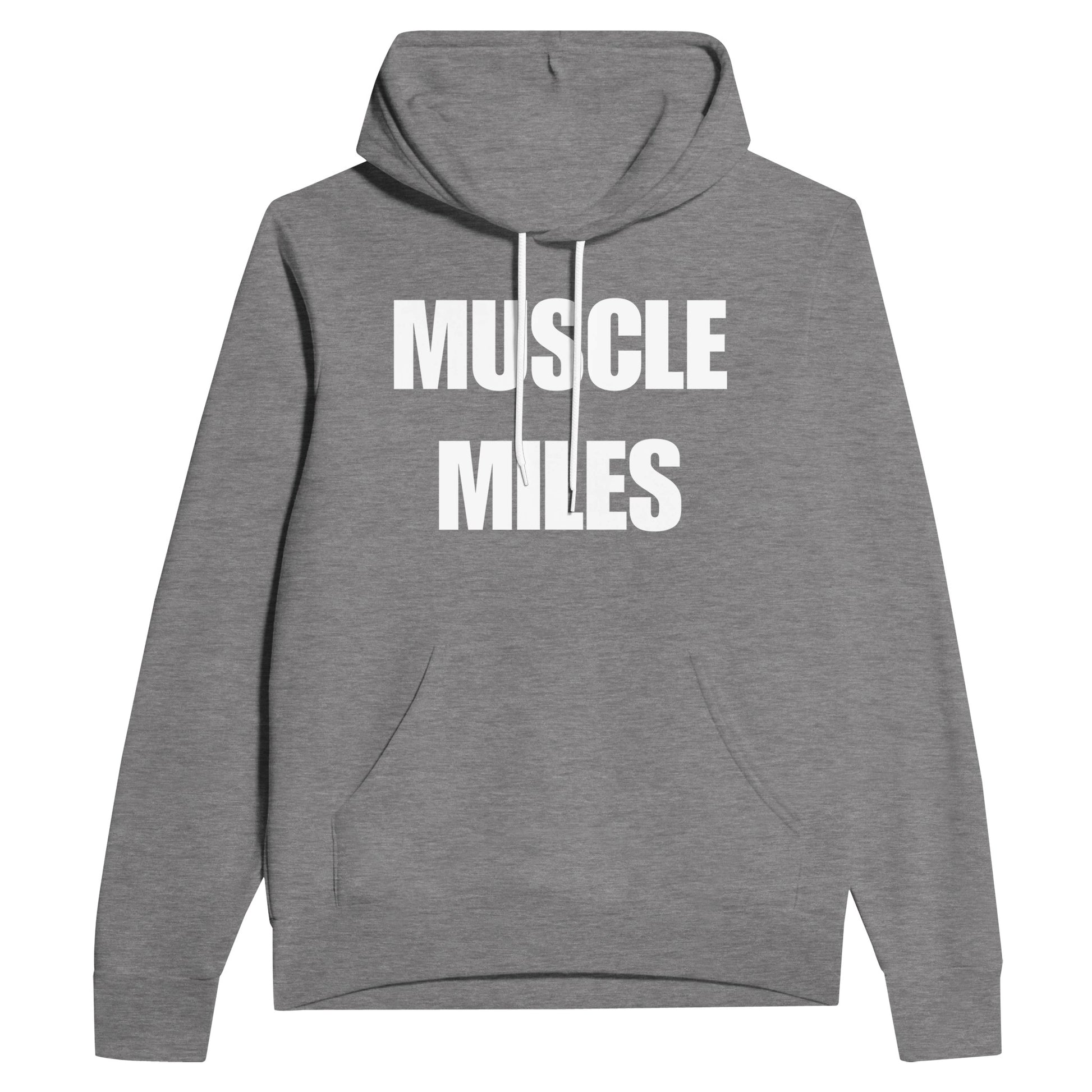 Muscle Miles unisex hoodie in Dark Gray Heather