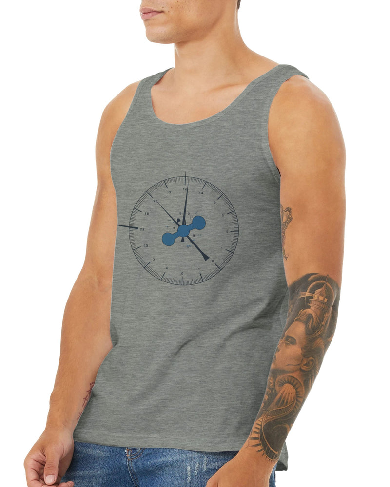 Clock In. Check In. Show Up. Tank | Dumbbells & Hotels - Clock In. Check In. Show Up. design, tank product photo