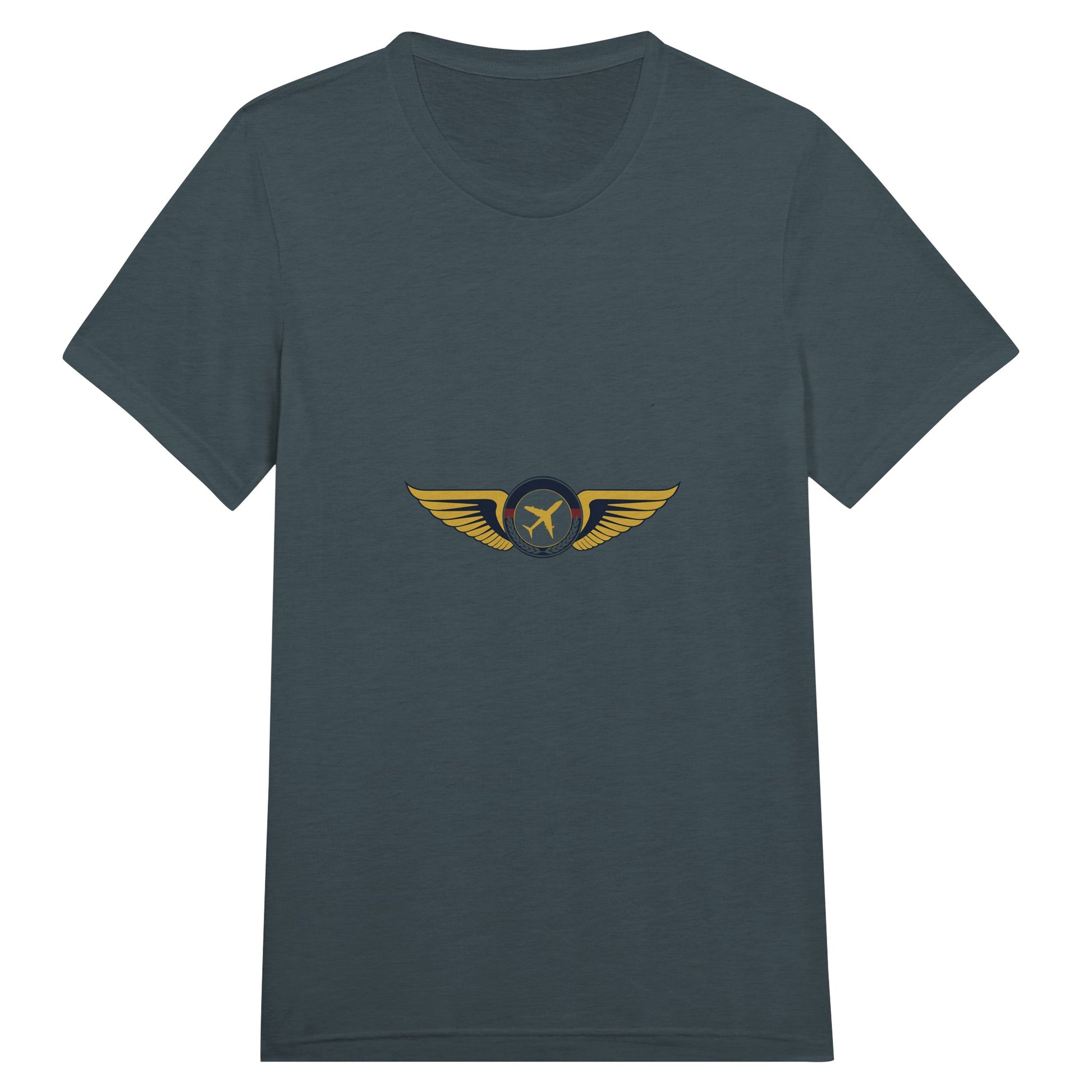 Aviator Wings flight-tested travel tee, flat lay 11 — Dumbbells & Hotels