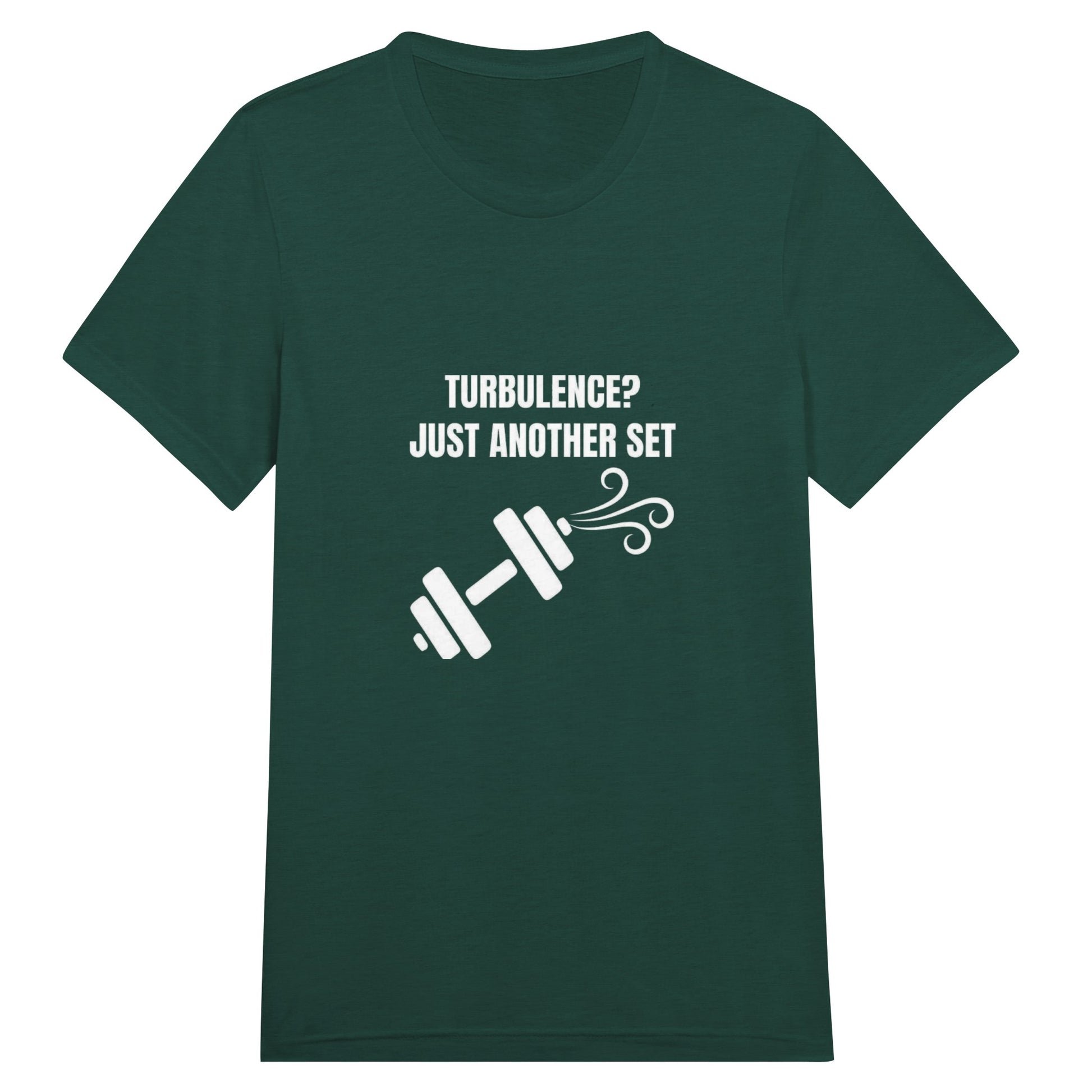 Turbulence Just Another Set travel gym t-shirt by Dumbbells & Hotels — view 3
