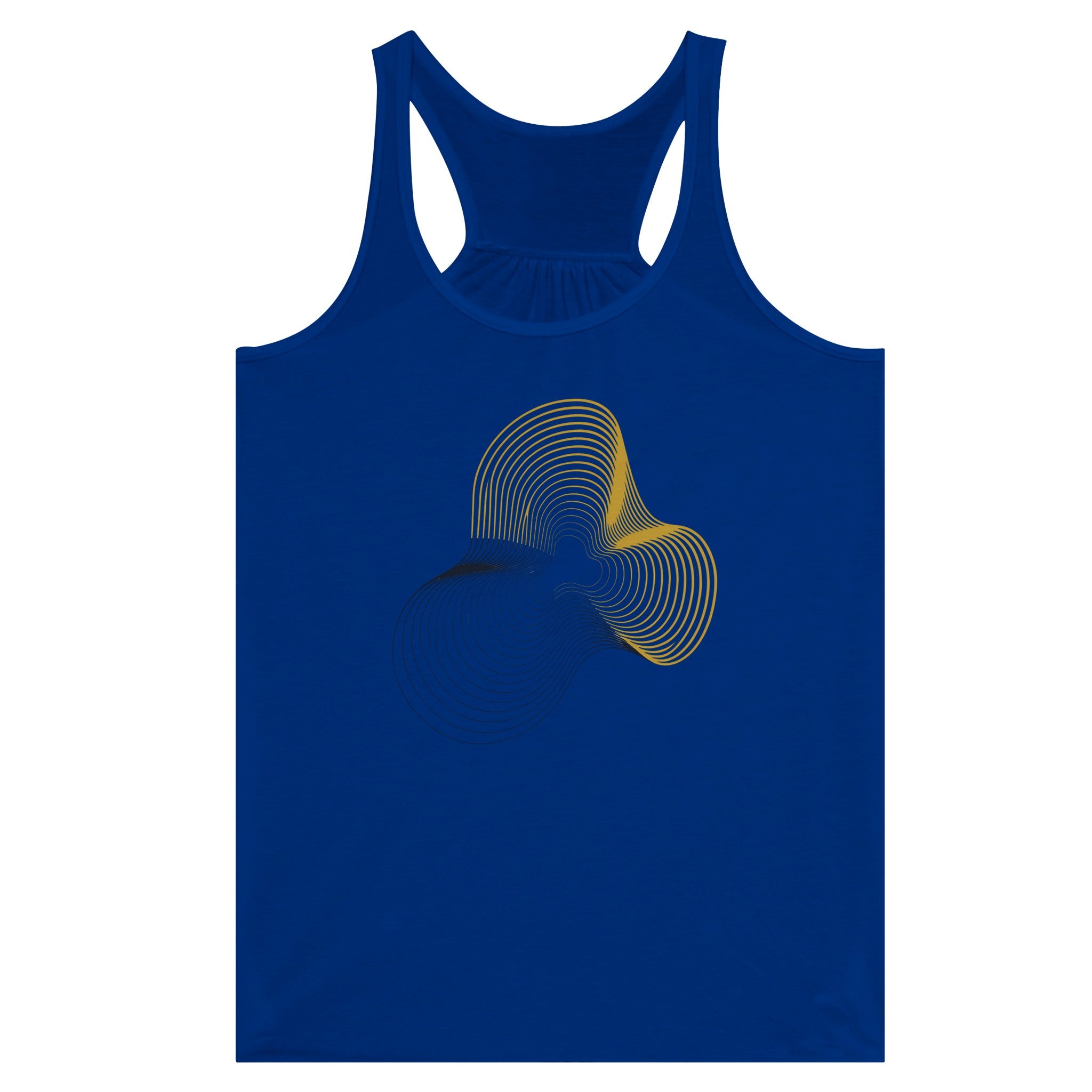 Carry-On Only. Excuses Left Behind. women's flowy racerback tank — flat lay