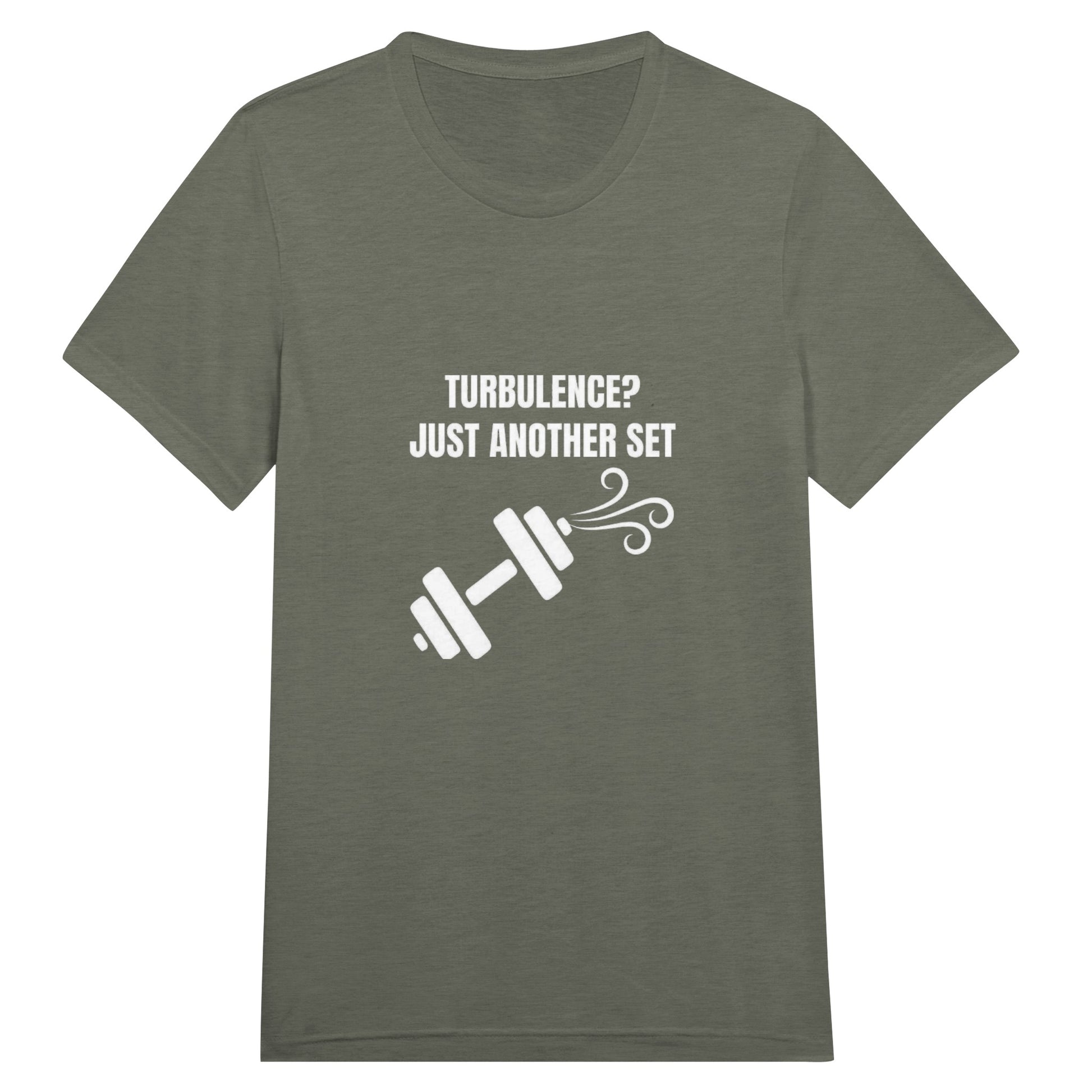 Turbulence Just Another Set travel gym t-shirt by Dumbbells & Hotels — view 14