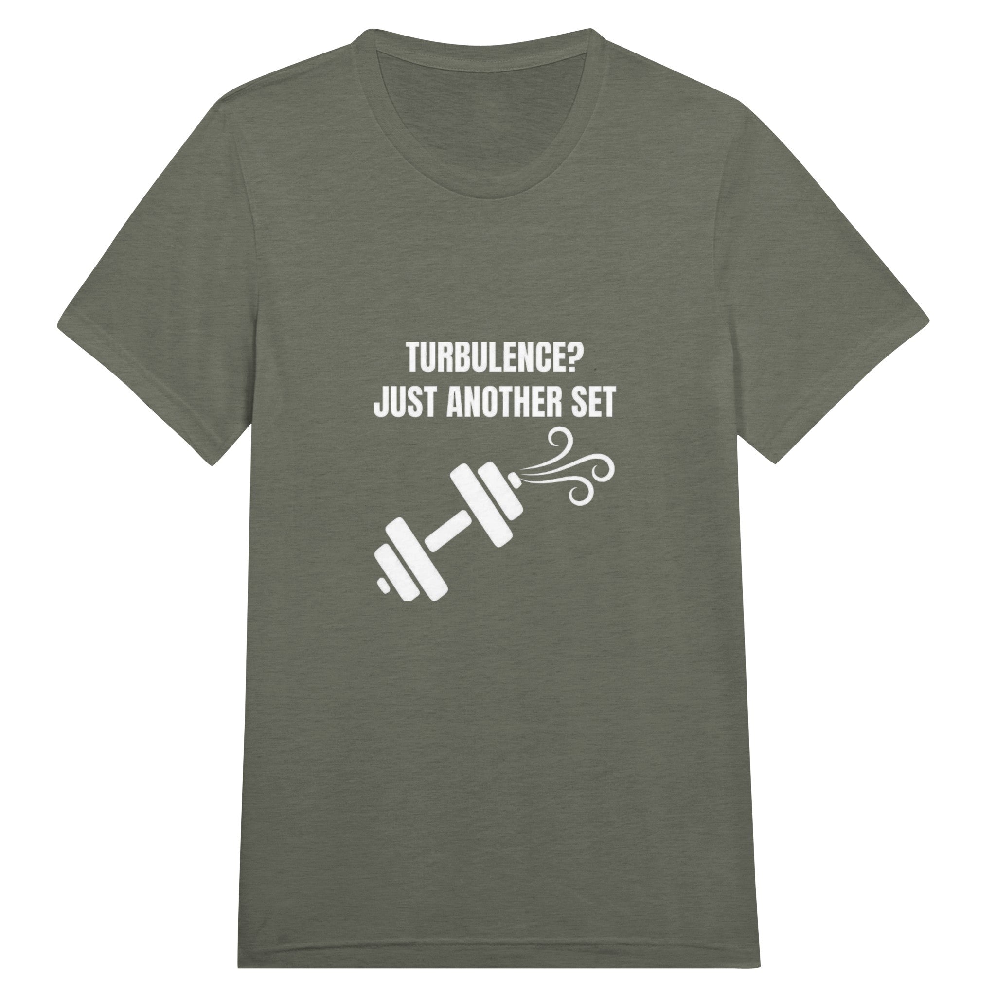Turbulence Just Another Set travel gym t-shirt by Dumbbells & Hotels — view 14