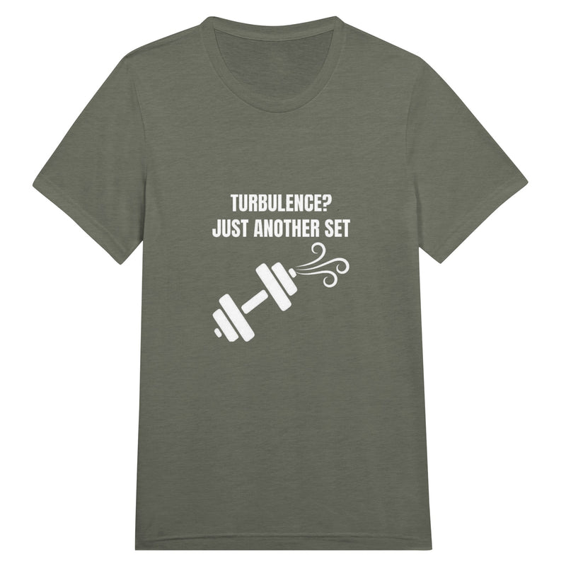 Turbulence Just Another Set travel gym t-shirt by Dumbbells & Hotels — view 14