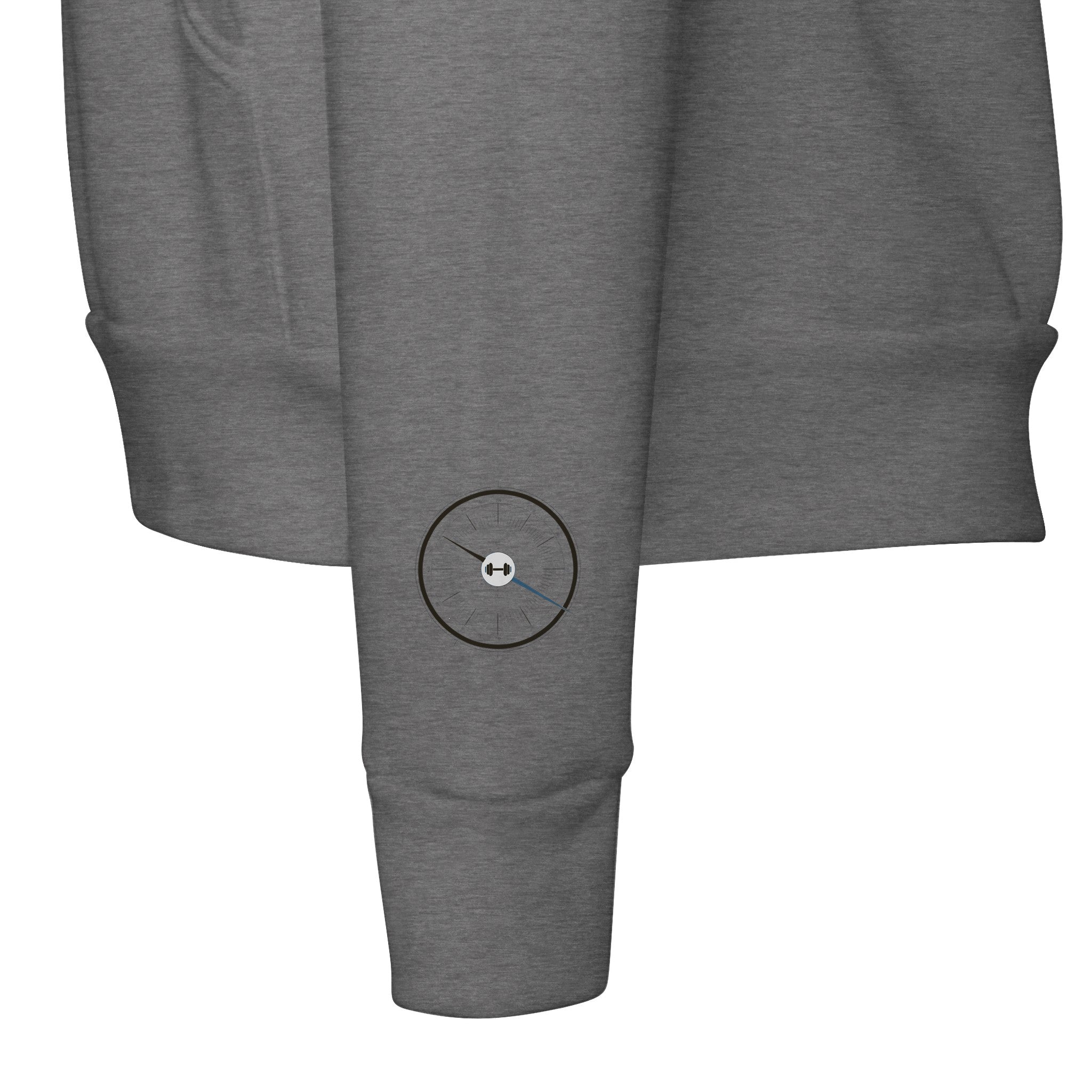 Bedside Manner Barbell Manner hoodie lifestyle shot, veteran-founded travel fitness brand